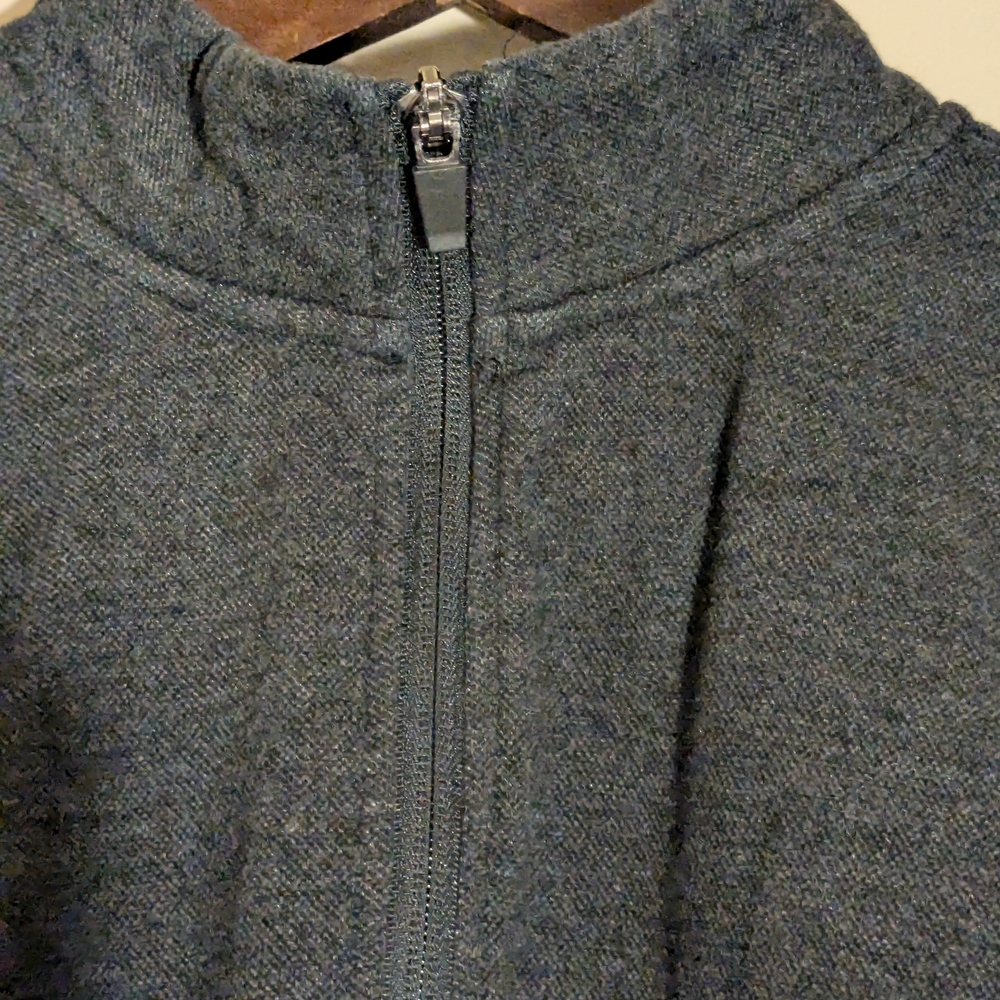 Antigua Men’s Quarter-Zip Pullover Charcoal Gray - Picture 5 of 6